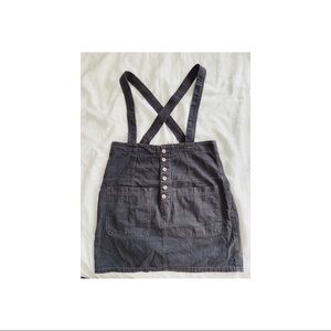 High-waisted overall skirt